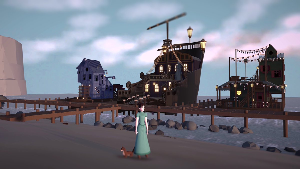 Dark Tides is set in Cape Fortune, a Victorian seaside town. Adventure by land and by sea! #pointandclick #indiegames #gamedev #indiedev #indiegame #horrorgame