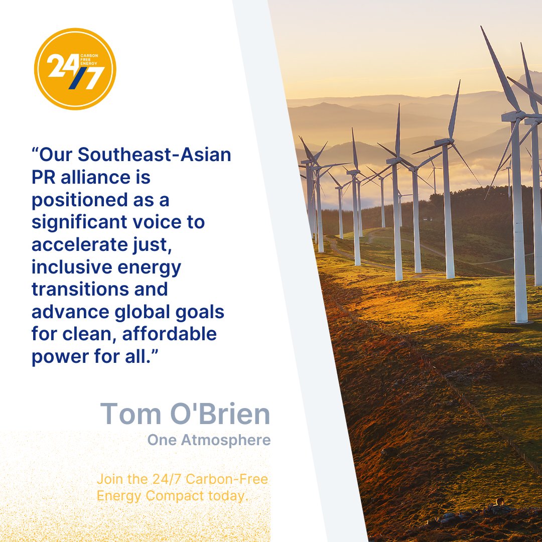 Advancing 24/7 Carbon-Free Energy across Southeast Asia means building inclusive systems that deliver clean, reliable power — every hour, for everyone. 🌏⚡

Meet our newest signatory driving this transformation!

#GoCarbonFree