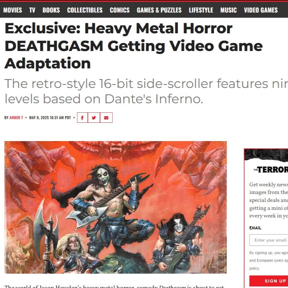 This game GOES HARD! So incredibly excited to unleash this insanity on the gaming world. 

It's a massive honor to work with developers @freakzonegames , they've really crafted something special. 

#Deathgasm #16bit #Megadrive #blastprocessing