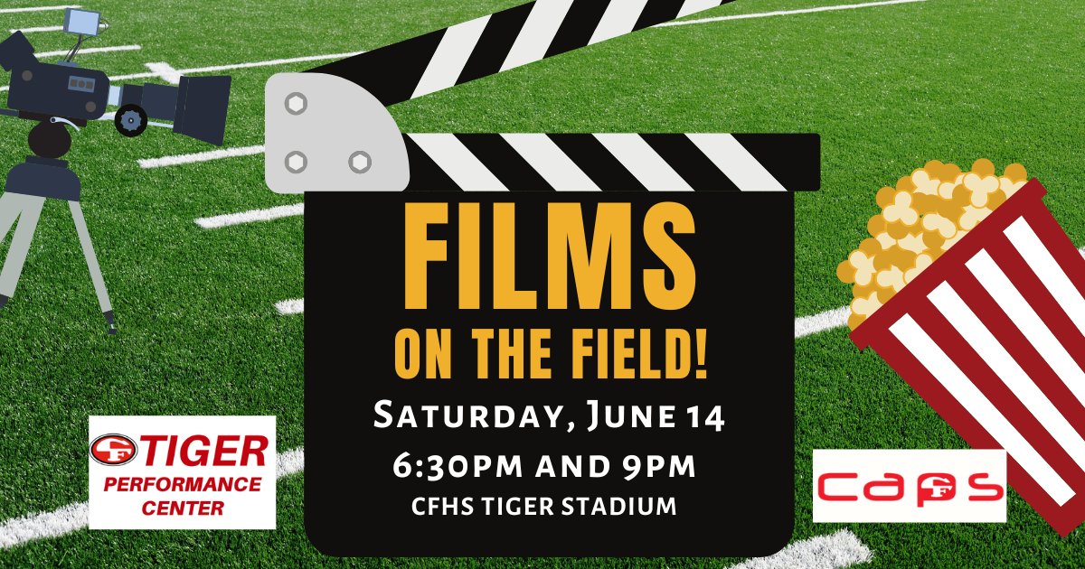 CFHS Athletics and Activities (@cfhsgotigers) on Twitter photo SAVE the DATE!!! June 14 for Films on the Field!
A <a href="/CF_CAPS/">Cedar Falls CAPS</a> project to support the SCHEELS Tiger Performance Center Phase 2 fundraising
Learn more at: facebook.com/share/1DFZ4Evo… SAVE the DATE!!! June 14 for Films on the Field!
A <a href="/CF_CAPS/">Cedar Falls CAPS</a> project to support the SCHEELS Tiger Performance Center Phase 2 fundraising
Learn more at: facebook.com/share/1DFZ4Evo…