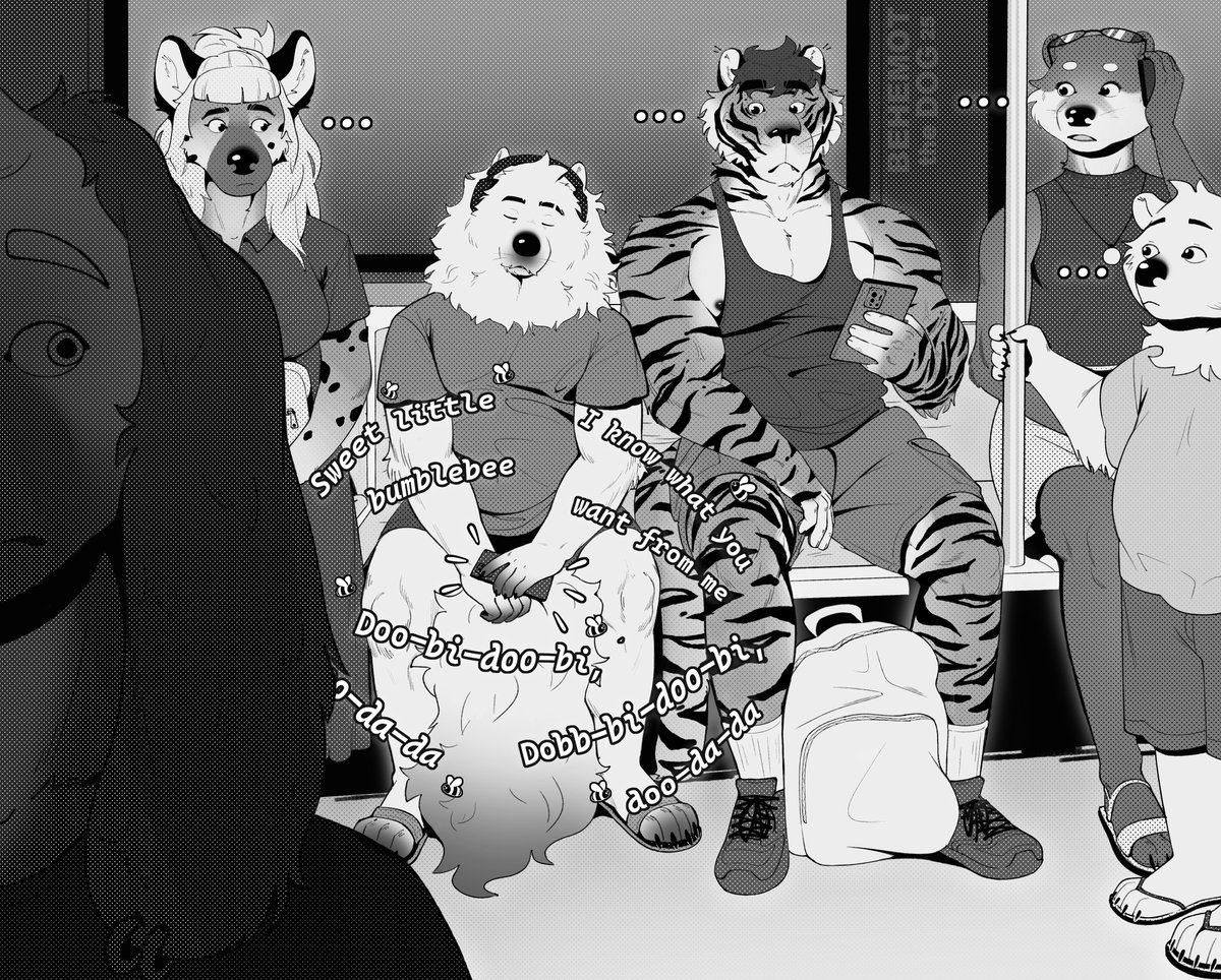 He will realize his headphones have failed to connect only in a while🫠