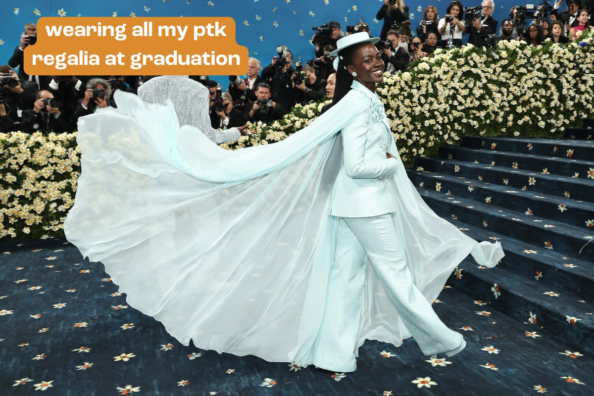 Don't forget to get your PTK regalia before graduation! And comment your favorite #MetGala look🌟