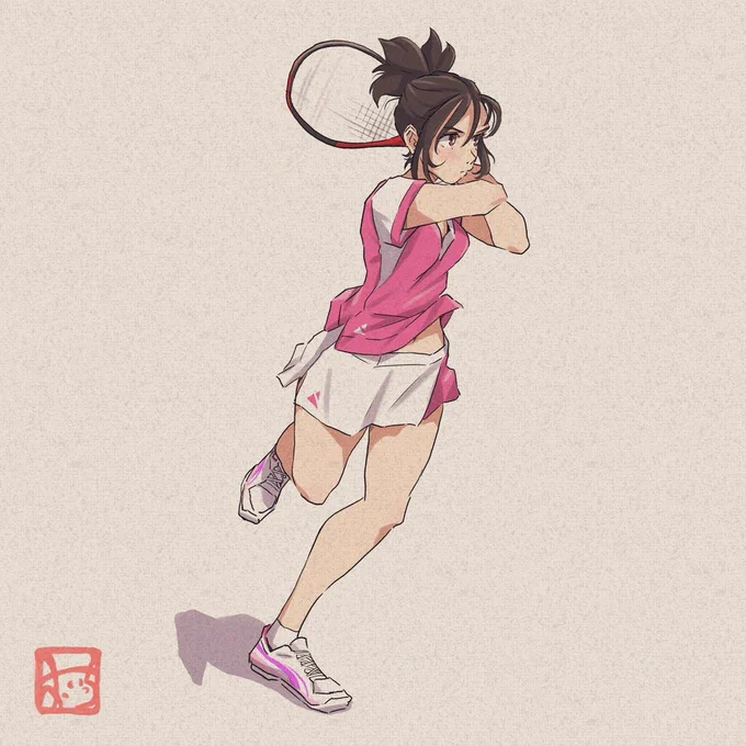 #部活をがんばる女の子 シリーズ「テニス部」 