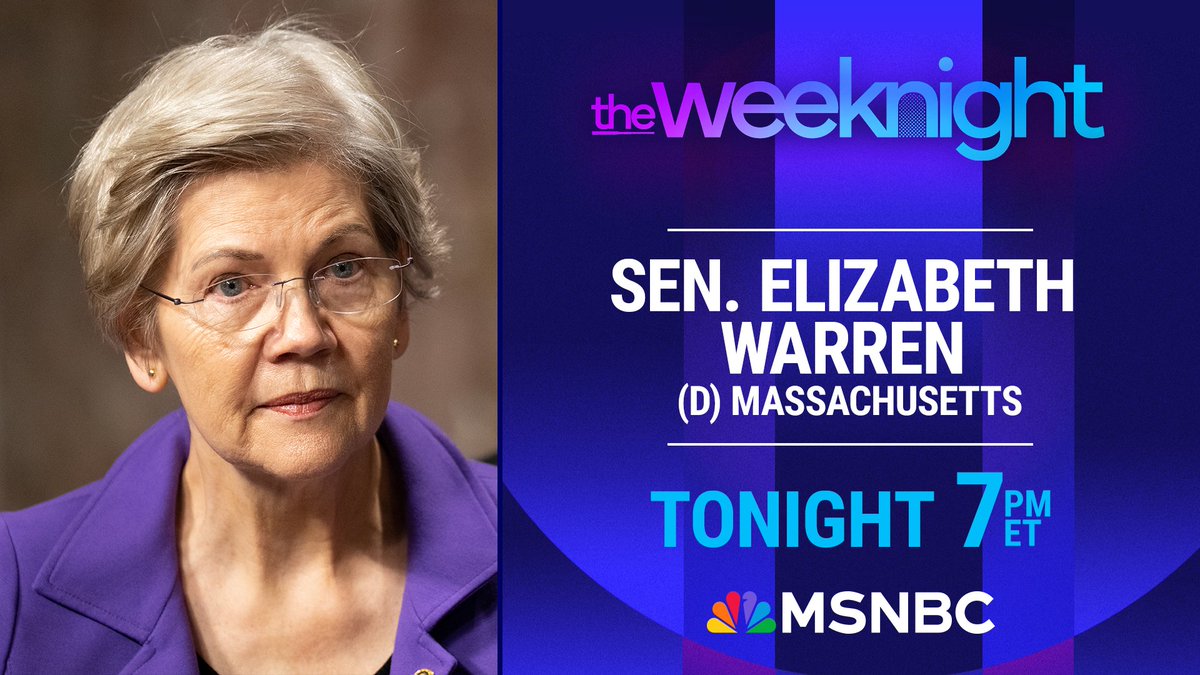 The Weekend on MSNBC (@theweekendmsnbc) on Twitter photo Sen. Elizabeth Warren talks about her resistance to Trump’s tariffs and their impact on our economy. <a href="/SenWarren/">Elizabeth Warren</a> joins The Weeknight to break down what she’s called “the dumbest financial crisis ever.” Sen. Elizabeth Warren talks about her resistance to Trump’s tariffs and their impact on our economy. <a href="/SenWarren/">Elizabeth Warren</a> joins The Weeknight to break down what she’s called “the dumbest financial crisis ever.”