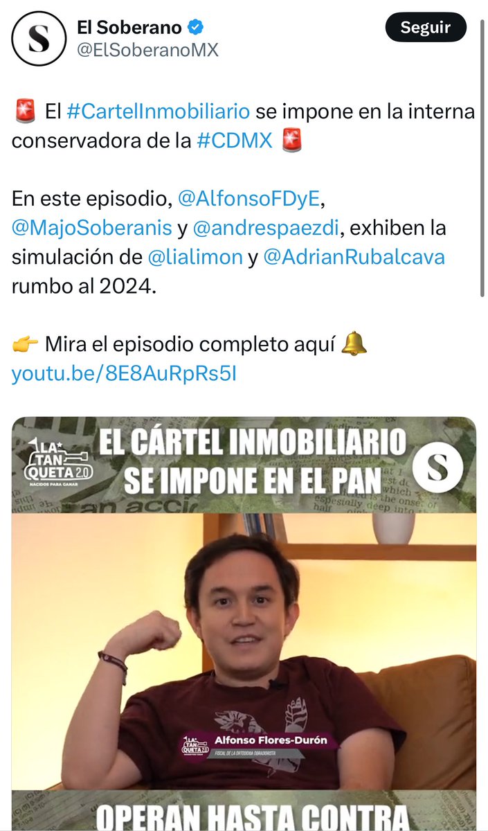 Sólo me acuerdo de la existencia de El Soberano cada vez que salen a lamer patas que antes querían quemar.