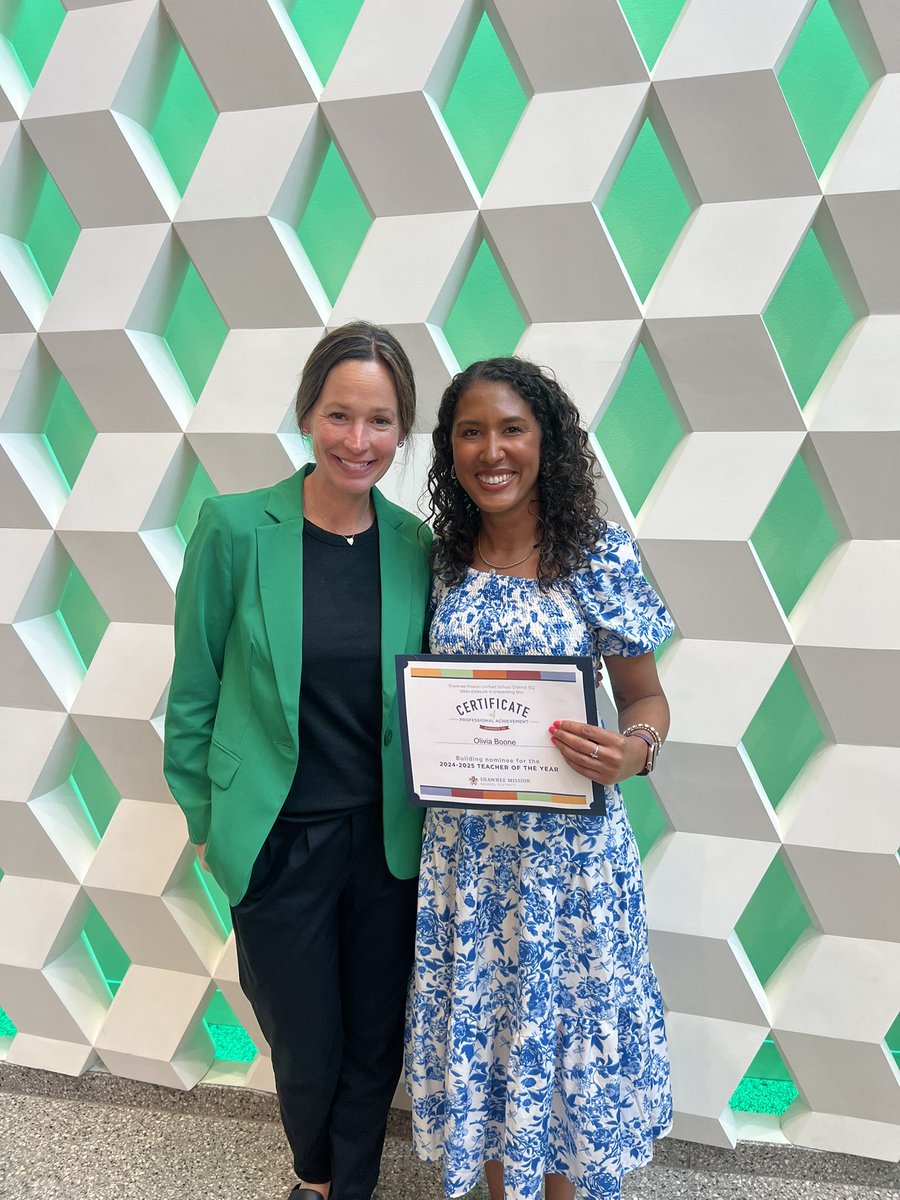 Proud to celebrate Miss Boone at the SMSD Teacher of the Year nominee ceremony! She’s a star! ⭐️