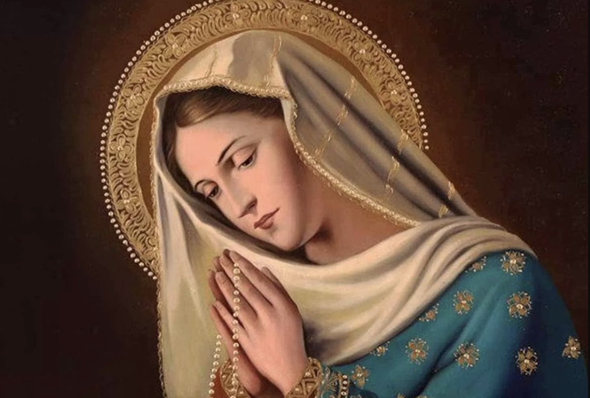 elhigadodmarita's tweet photo. Bienaventurada eres entre todas las naciones, Santísima Madre María.

Ruega por nosotros.

Ave Maria, gratia plena, 
Dominus Tecum.
Benedicta Tu in mulieribus, et benedictus fructus ventris Tui, Iesus.
Sancta Maria, Mater Dei, ora pro nobis peccatoribus, nunc, et in hora mortis nostrae.

Amén.