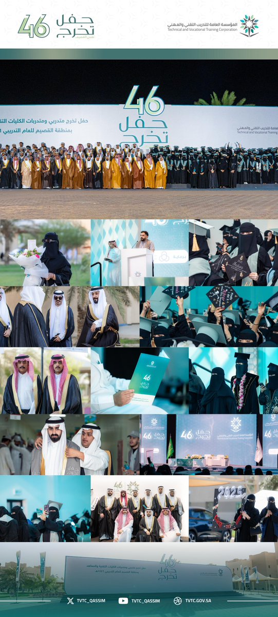 tvtc_qassim's tweet photo. عدسة #التدريب_التقني ترصد لحظات حفل تخريج الكليات التقنية والمعاهد بمنطقة القصيم. https://t.co/XrV6BJBkvN