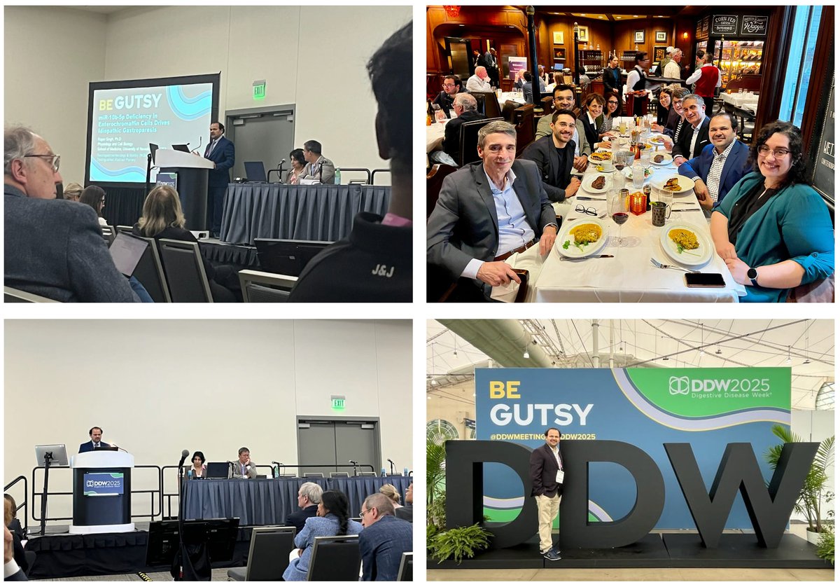 Rajan Singh (@rajan___singh) on Twitter photo Just back from an incredible #DDW2025 in beautiful #SanDiego‼️🌟
😇So honored to present our study at the #plenary session—huge thanks to <a href="/DDWMeeting/">Digestive Disease Week</a> & the <a href="/AmerGastroAssn/">American Gastroenterological Association (AGA)</a> #Neurogastro #Motility Section for this amazing opportunity🙏
🔥Loved connecting with the editorial team Just back from an incredible #DDW2025 in beautiful #SanDiego‼️🌟
😇So honored to present our study at the #plenary session—huge thanks to <a href="/DDWMeeting/">Digestive Disease Week</a> & the <a href="/AmerGastroAssn/">American Gastroenterological Association (AGA)</a> #Neurogastro #Motility Section for this amazing opportunity🙏
🔥Loved connecting with the editorial team