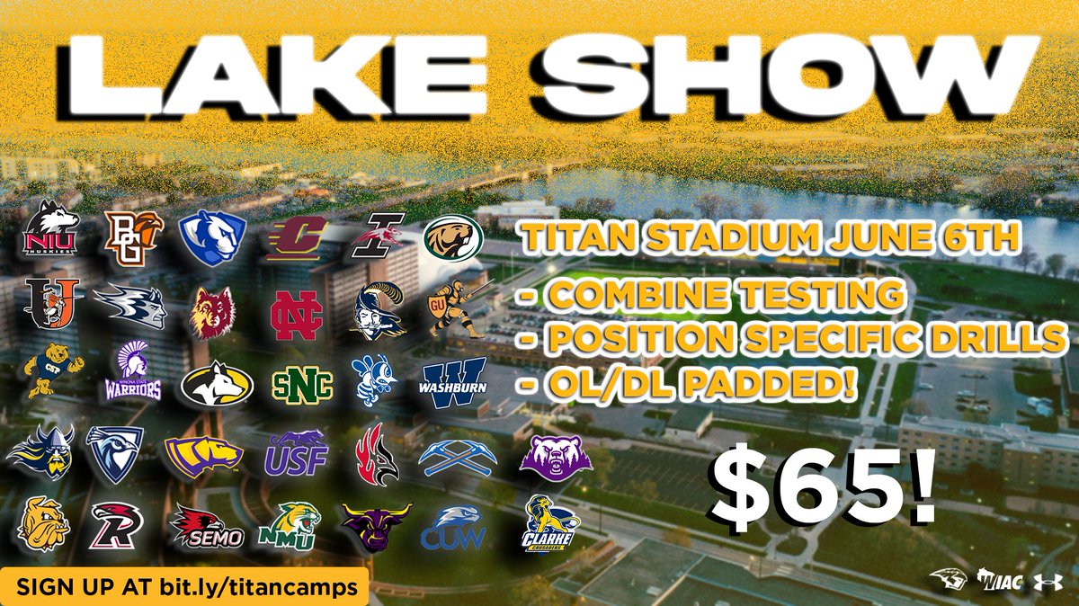 UW-Oshkosh Football (@uwofootball) on Twitter photo Lock in your spot at the ๐๐๐๐ ๐๐๐๐ ๐๐๐๐ ๐๐๐๐ before the price goes up ๐ญ๐ก๐ข๐ฌ ๐
๐ซ๐ข๐๐๐ฒ.
Elite coaching, combine testing, and exposure โ all for just $๐๐!
This is hands-down the best value camp in the Midwest!
Register now: bit.ly/LakeShowCamp Lock in your spot at the ๐๐๐๐ ๐๐๐๐ ๐๐๐๐ ๐๐๐๐ before the price goes up ๐ญ๐ก๐ข๐ฌ ๐
๐ซ๐ข๐๐๐ฒ.
Elite coaching, combine testing, and exposure โ all for just $๐๐!
This is hands-down the best value camp in the Midwest!
Register now: bit.ly/LakeShowCamp