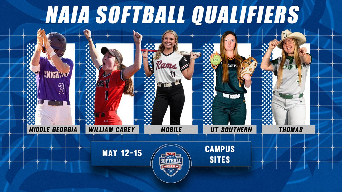 Five SSAC teams will compete in the 2025 NAIA Softball National Championship Opening Round! Details | tinyurl.com/2djuutnf