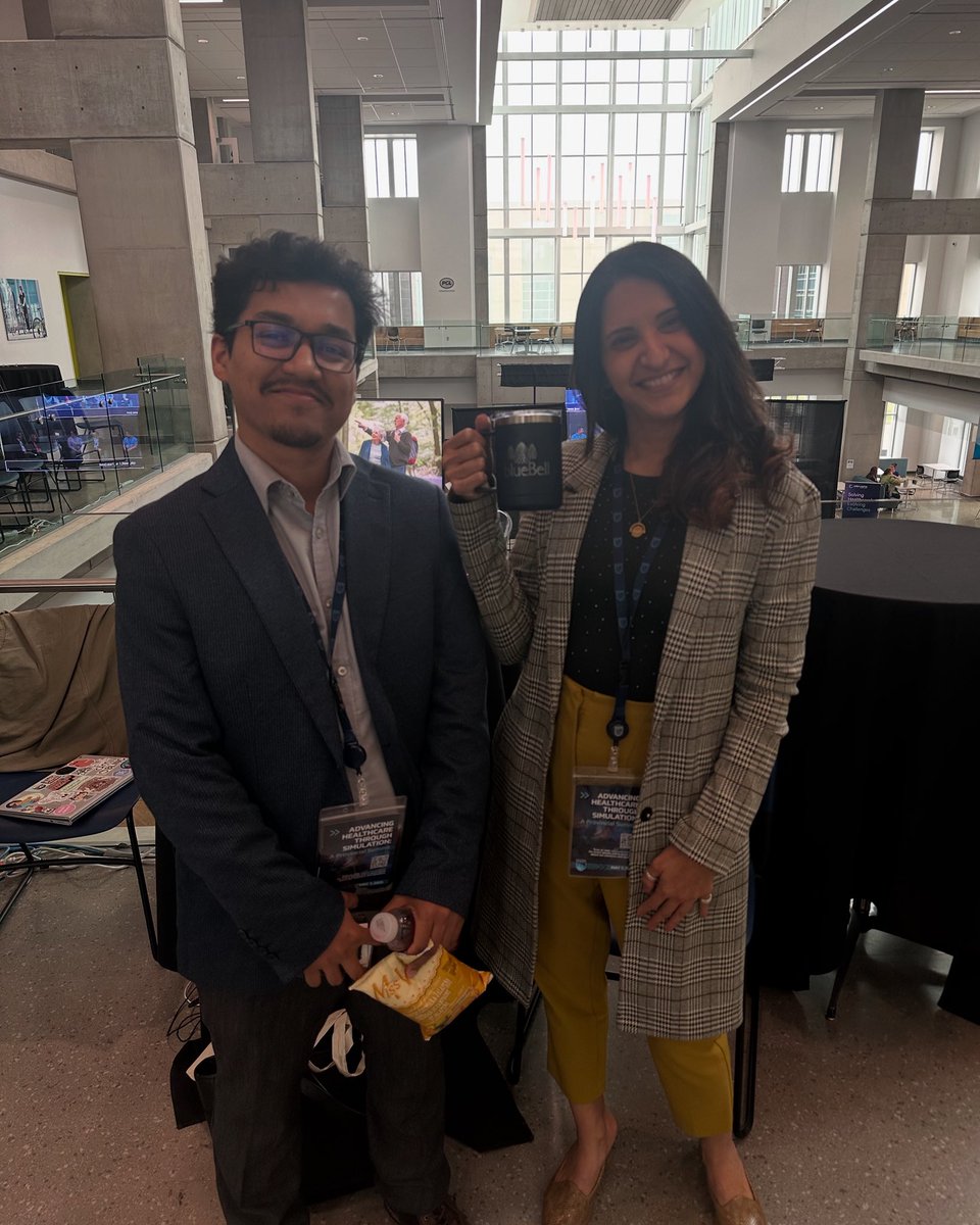 Congrats to Jyoti Tailor, winner of a blueBell travel mug at today’s <a href="/NAIT/">NAIT</a> @CAMS #SimulationSummit!

Thanks to everyone who stopped by to chat and connect about compassionate dementia care.

#HealthInnovation #DementiaSupport #DiscoveryLab