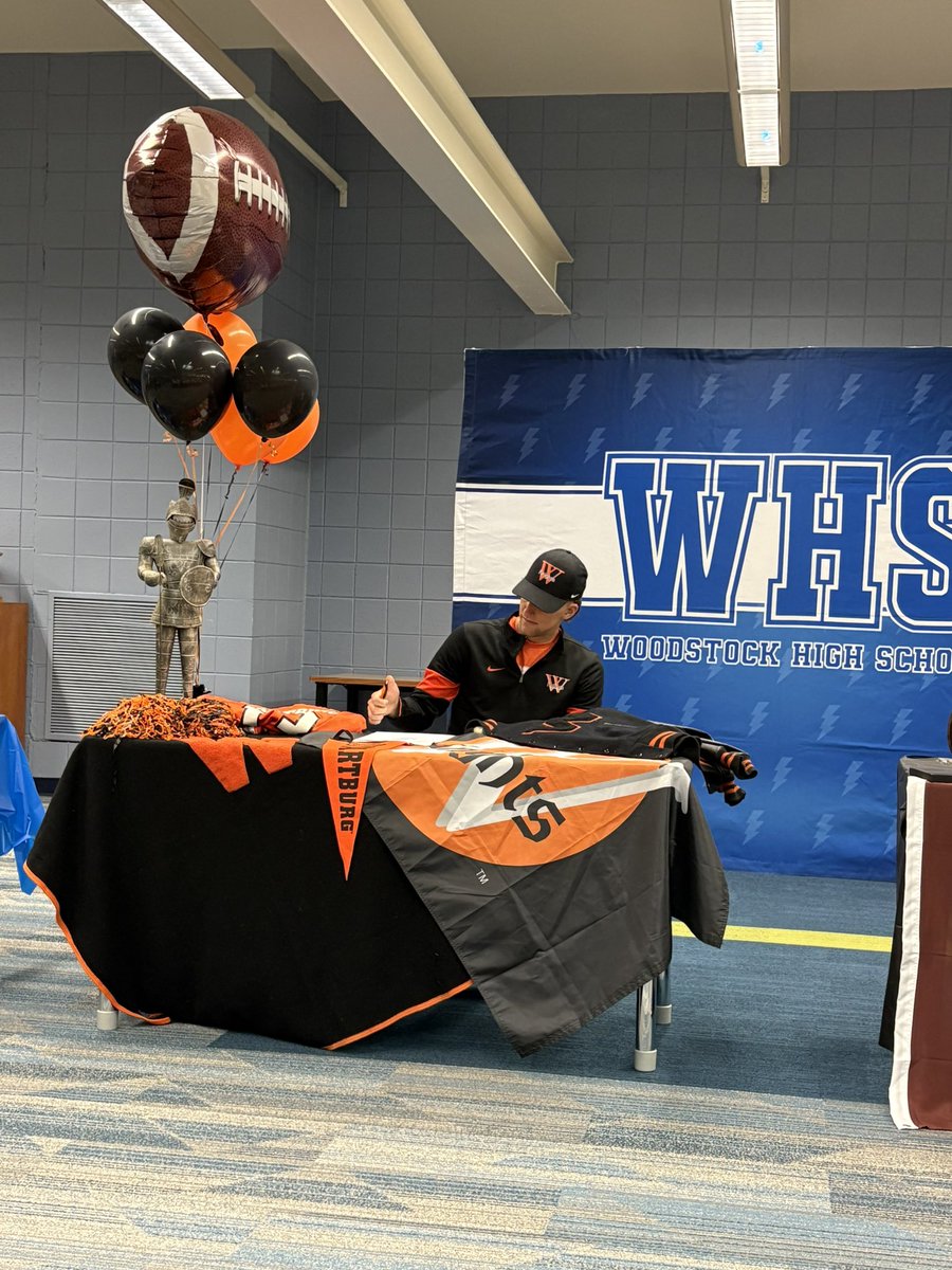 He’s a <a href="/WartburgFB/">Wartburg Football</a> Knight.   🏈 🖤🧡