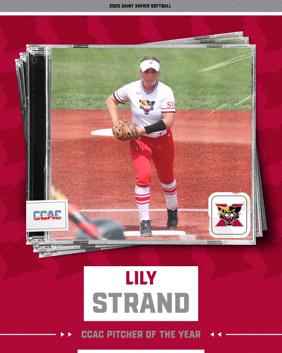 Congrats to Lily Strand from <a href="/SXUsoftball/">SXU Softball</a> on being named the CCAC Pitcher of the Year! #GoCougs🐾🥎 #WeAreSXU