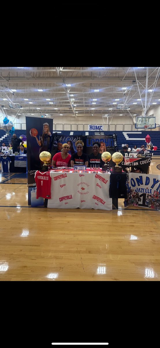 NFLadyBball's tweet photo. We’re so proud of our girl Lo for signing today to play basketball at Coffeyville Community College. One of the toughest JUCOs in the Jayhawk Conference! Your Lady Falcons family is behind you all the way!💙💙 https://t.co/JCnT4PGG4V