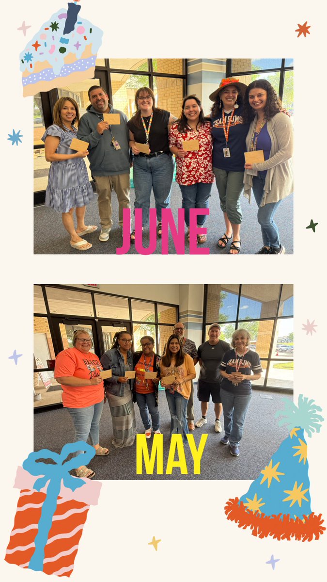 Happy Birthday 🎂 to our May and June staff.