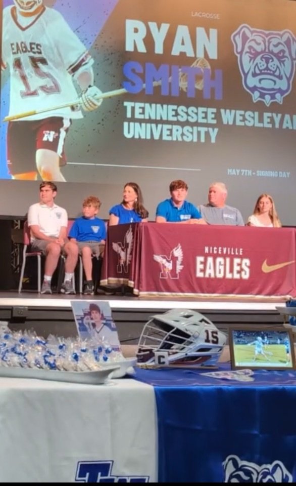 Big addition to our 2025 class as Niceville Florida Defenseman Ryan Smith officially signs his National Letter of Intent to become a TWU Bulldog #whosnext #TWUlax #Laxdawgs #TWUstrong #2025laxclass