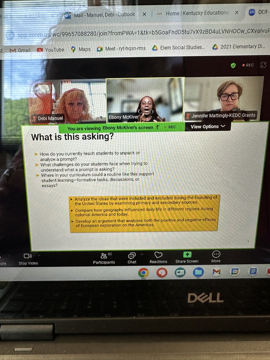 Love our OER Cadre with Ebony today! Looking forward to Saturday! <a href="/DrJWEvansJr/">Jim Evans Ed.D.</a>  <a href="/KEDC1/">KEDC</a> <a href="/KEDCGrants/">KEDC Grants</a> <a href="/KedcARTS/">RENAISSANCE Grant</a> <a href="/pesblackcats/">Prestonsburg Elementary School</a>