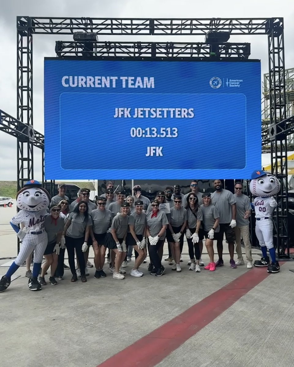 MrMet's tweet image. It was an honor to help raise money for the @AmericanCancer Society at the @Delta Jet Drag in Atlanta!

The JFK Jetsetters did it big 💪