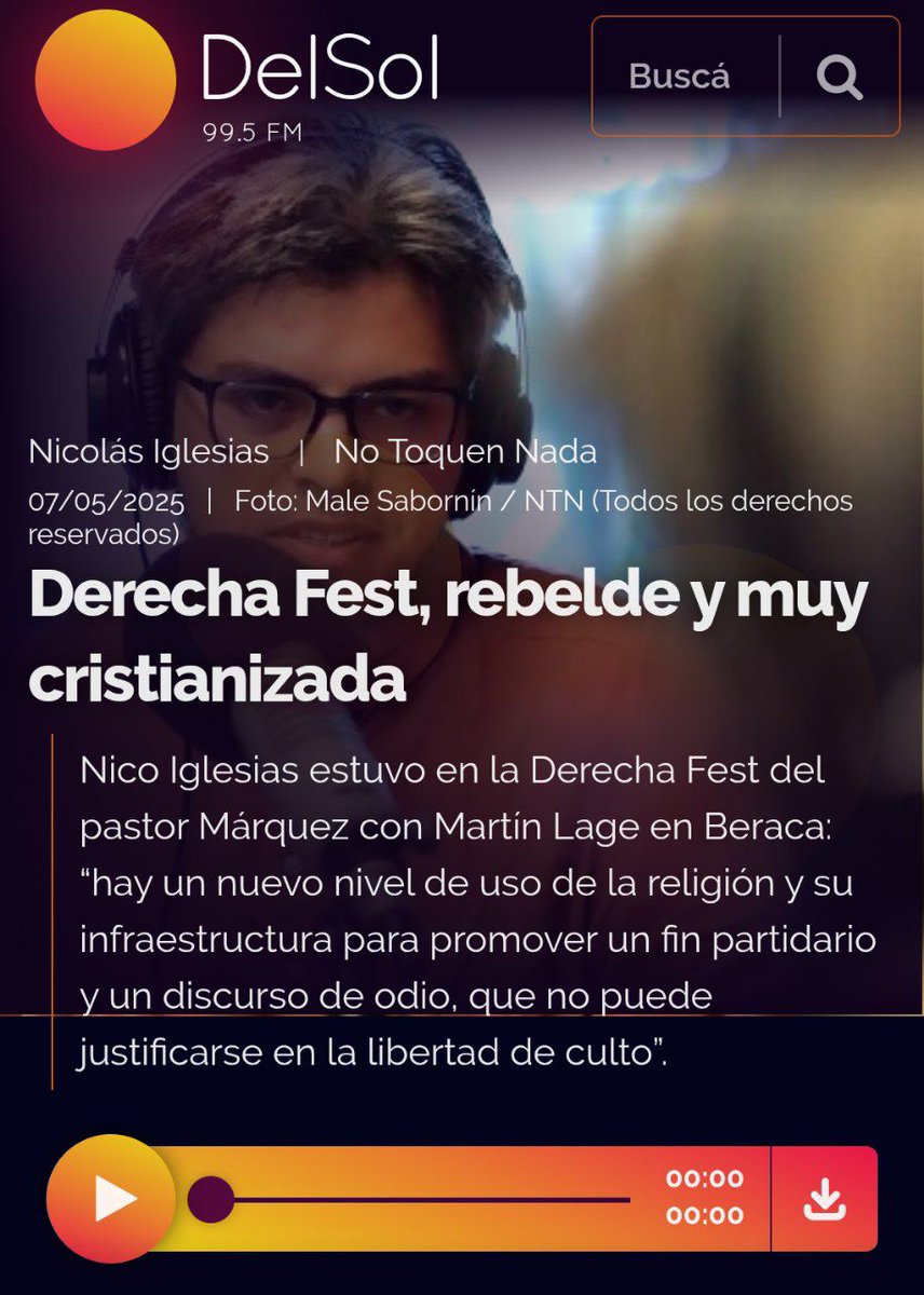 Esteban Queimada (@equeimada) on Twitter photo A los colegas de <a href="/NoToquenNada/">🤚🏻 NoToquenNada</a>. Sería algo muy democrático conceder el derecho a réplica. Hicieron un "informe" falaz, alejado de la verdad y totalmente tendencioso. No portamos un "discurso de odio". Si quieren hacer un informe verdadero de la "Derecha Fest", voy a la radio y A los colegas de <a href="/NoToquenNada/">🤚🏻 NoToquenNada</a>. Sería algo muy democrático conceder el derecho a réplica. Hicieron un "informe" falaz, alejado de la verdad y totalmente tendencioso. No portamos un "discurso de odio". Si quieren hacer un informe verdadero de la "Derecha Fest", voy a la radio y