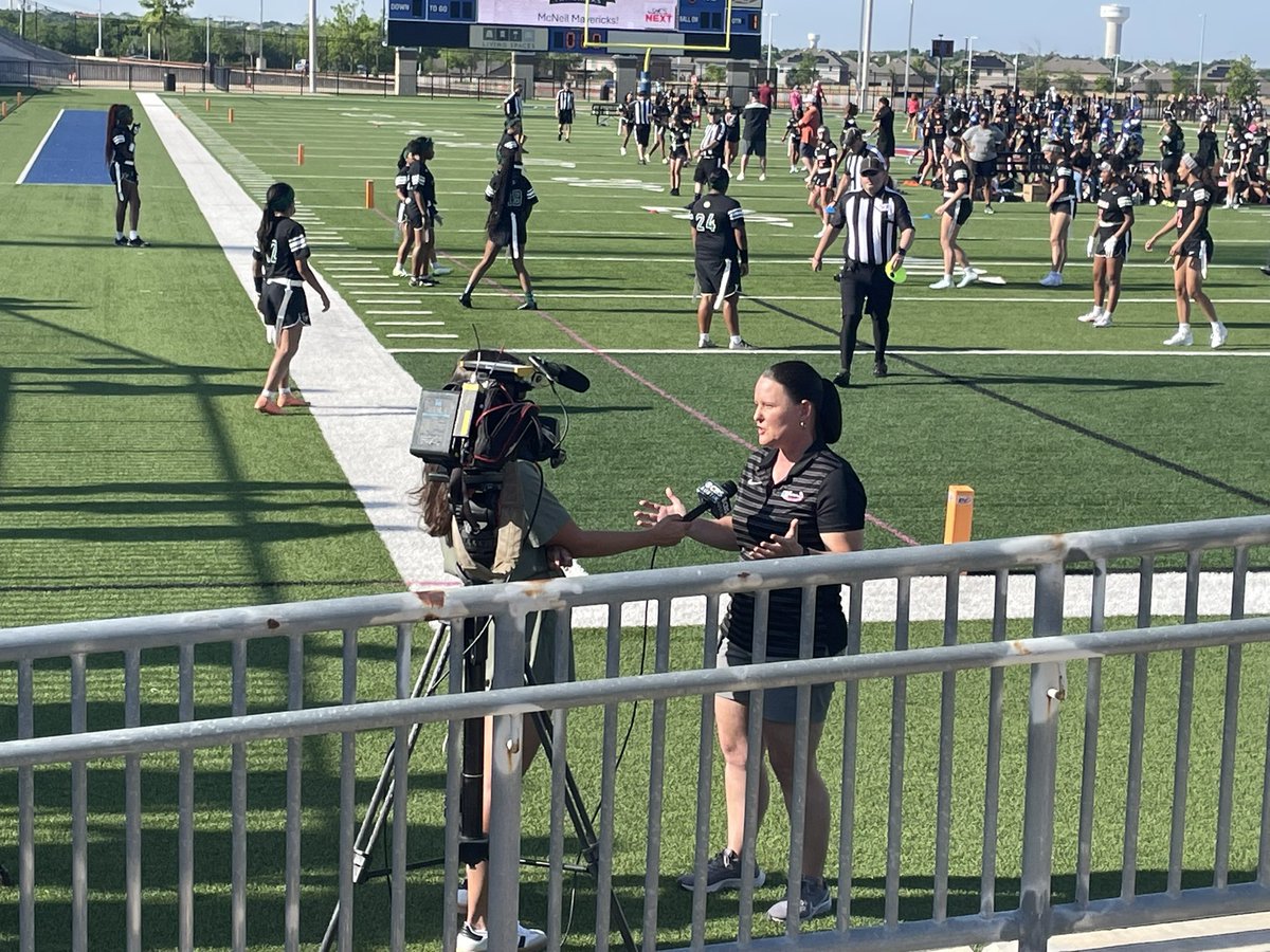 Assistant AD McCartney talking about the newest sensation in town! Girls flag football at The Pfield.