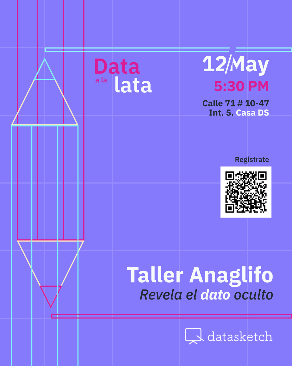 datasketch.lab (@datasketchlab) on Twitter photo En #DataALaLata exploramos el efecto anaglifo 3D para hacer visibles las desigualdades territoriales que a menudo pasan desapercibidas.
Aprende metodologías de diseño, explora ejemplos de <a href="/Datasketch/">Datasketch</a> y crea visualizaciones que revelan.
Inscríbete acá 👉 bit.ly/44kd23m En #DataALaLata exploramos el efecto anaglifo 3D para hacer visibles las desigualdades territoriales que a menudo pasan desapercibidas.
Aprende metodologías de diseño, explora ejemplos de <a href="/Datasketch/">Datasketch</a> y crea visualizaciones que revelan.
Inscríbete acá 👉 bit.ly/44kd23m