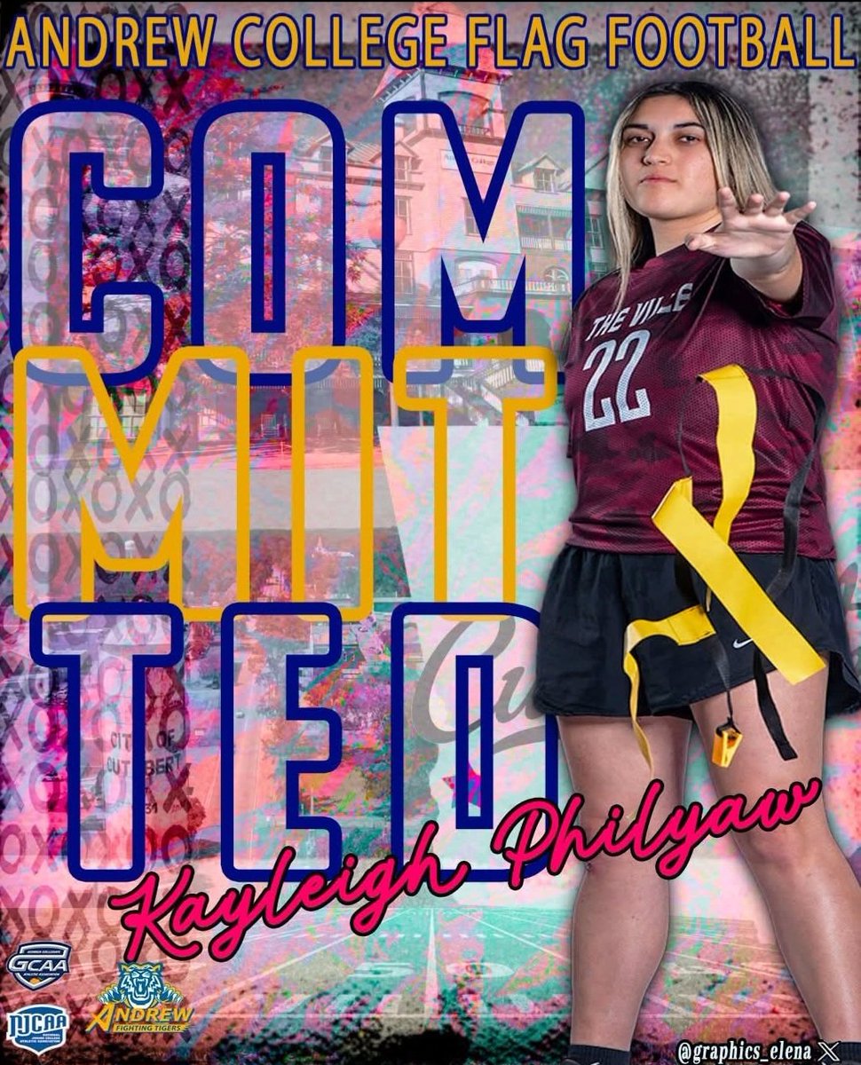 Niceville Flag (@nicevilleflag) on Twitter photo Congrats, <a href="/KPhilyaw28/">Kayleigh Philyaw</a>, on your commitment to <a href="/FlagAndrew70725/">Andrew College Women’s Flag Football</a>
<a href="/SethSnwfdn/">Seth Stringer</a> <a href="/FlaHSFootball/">FloridaHSFootball.com</a> <a href="/Andy_Villamarzo/">Andy Villamarzo</a> <a href="/AD_Nice3/">Adron Robinson</a> Congrats, <a href="/KPhilyaw28/">Kayleigh Philyaw</a>, on your commitment to <a href="/FlagAndrew70725/">Andrew College Women’s Flag Football</a>
<a href="/SethSnwfdn/">Seth Stringer</a> <a href="/FlaHSFootball/">FloridaHSFootball.com</a> <a href="/Andy_Villamarzo/">Andy Villamarzo</a> <a href="/AD_Nice3/">Adron Robinson</a>