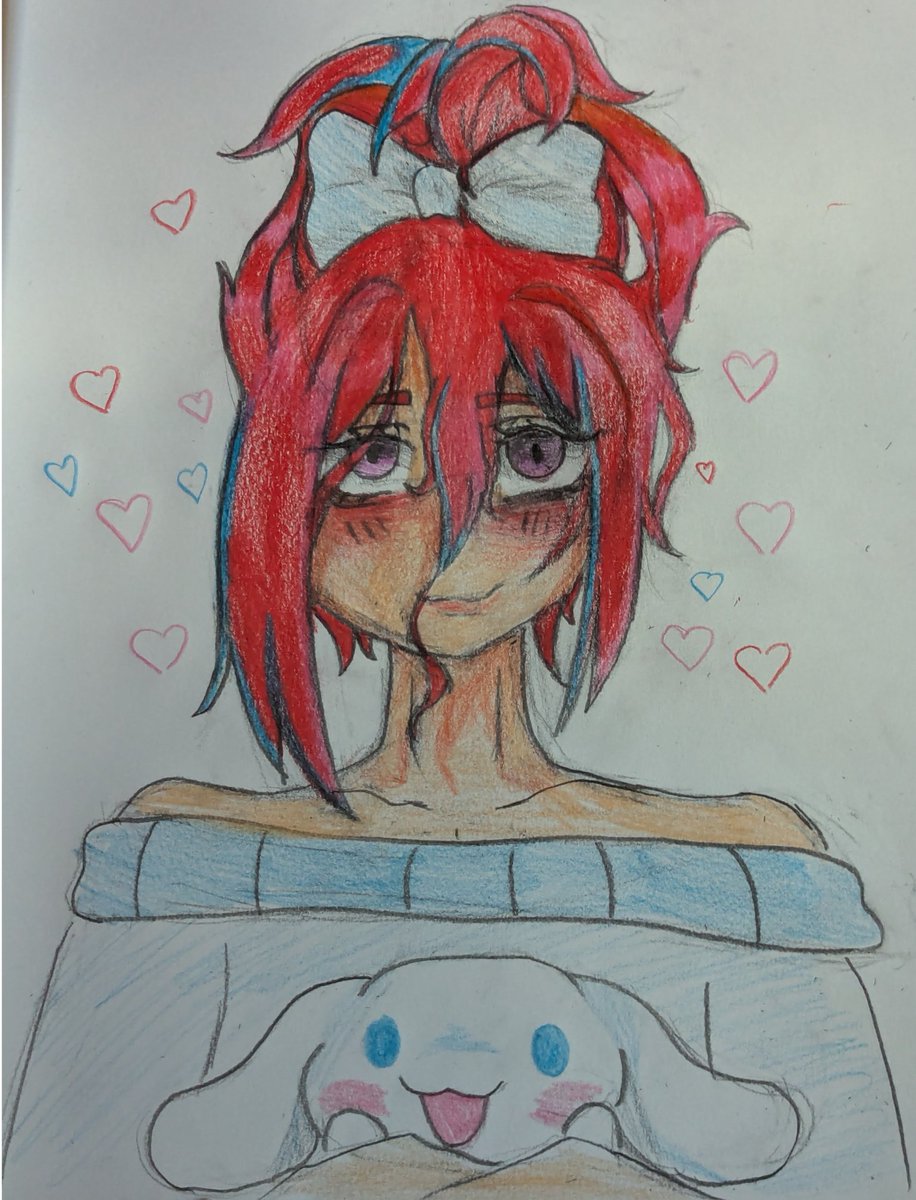 rattylynx's tweet image. Chigiri in the Cinnamoroll Miku hairstyle!