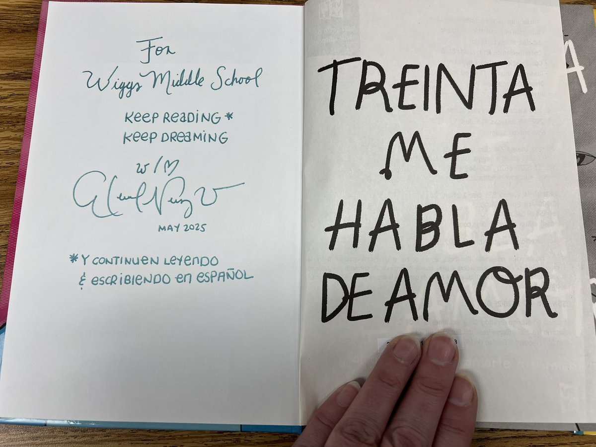 @wiggsmslibrary (@wiggsmslibrary) on Twitter photo Of course the #Wiggs Library got its copies autographed too!  ๐ซถ๐ผ Of course the #Wiggs Library got its copies autographed too!  ๐ซถ๐ผ