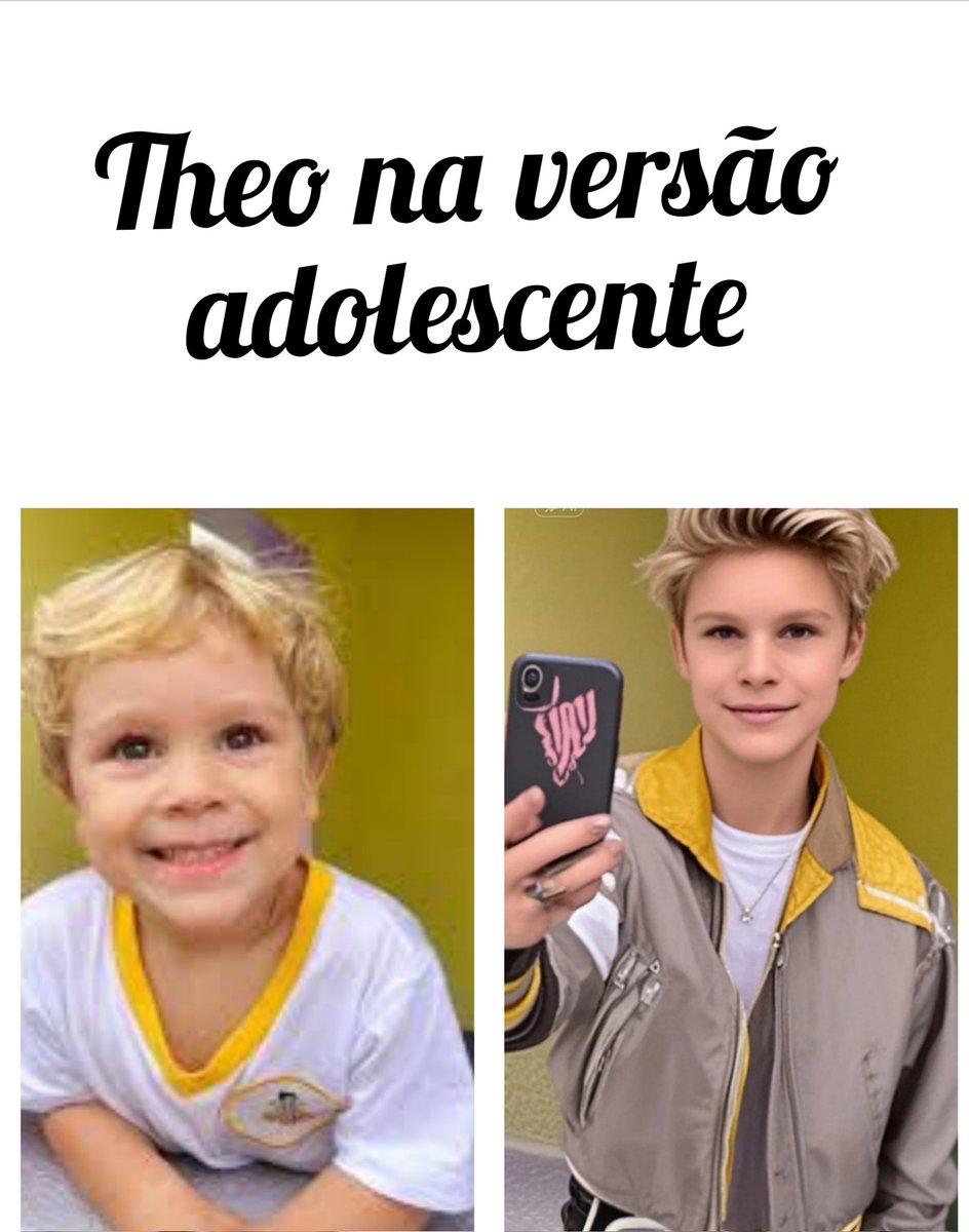 O Theo na versão  adolescente… Já dá pra imaginar o futuro! <a href="/PaulaAmorim/">Paula Amorim</a> <a href="/BrenoSimoes/">Breno Simões</a>