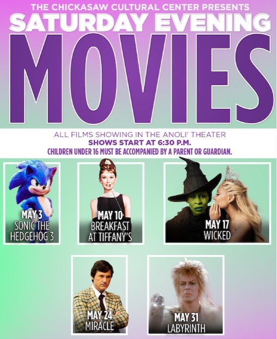 We have another exciting lineup of Saturday evening movies this month! Tickets are $3 for children 12 and under, $4 for adults or a movie deal with admission, popcorn and drink for only $6!