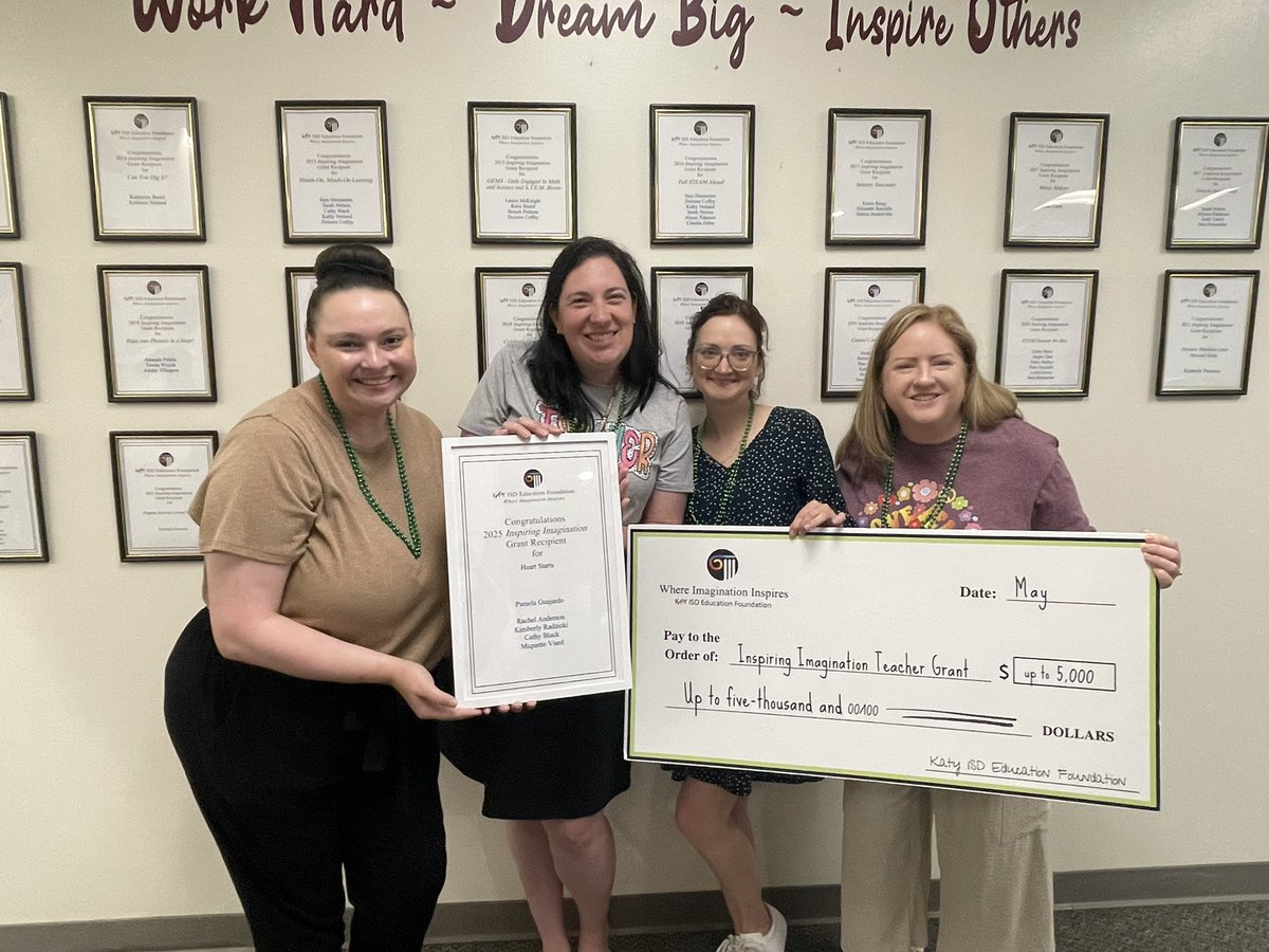 Jeanette Hayes Elem (@hayeshawks) on Twitter photo What a fun surprise from the <a href="/KatyISDEdFound/">Katy ISD Foundation</a> this morning…Congratulations to our teachers for dreaming big and writing grants that will benefit our Hawks! #hayeshawks What a fun surprise from the <a href="/KatyISDEdFound/">Katy ISD Foundation</a> this morning…Congratulations to our teachers for dreaming big and writing grants that will benefit our Hawks! #hayeshawks