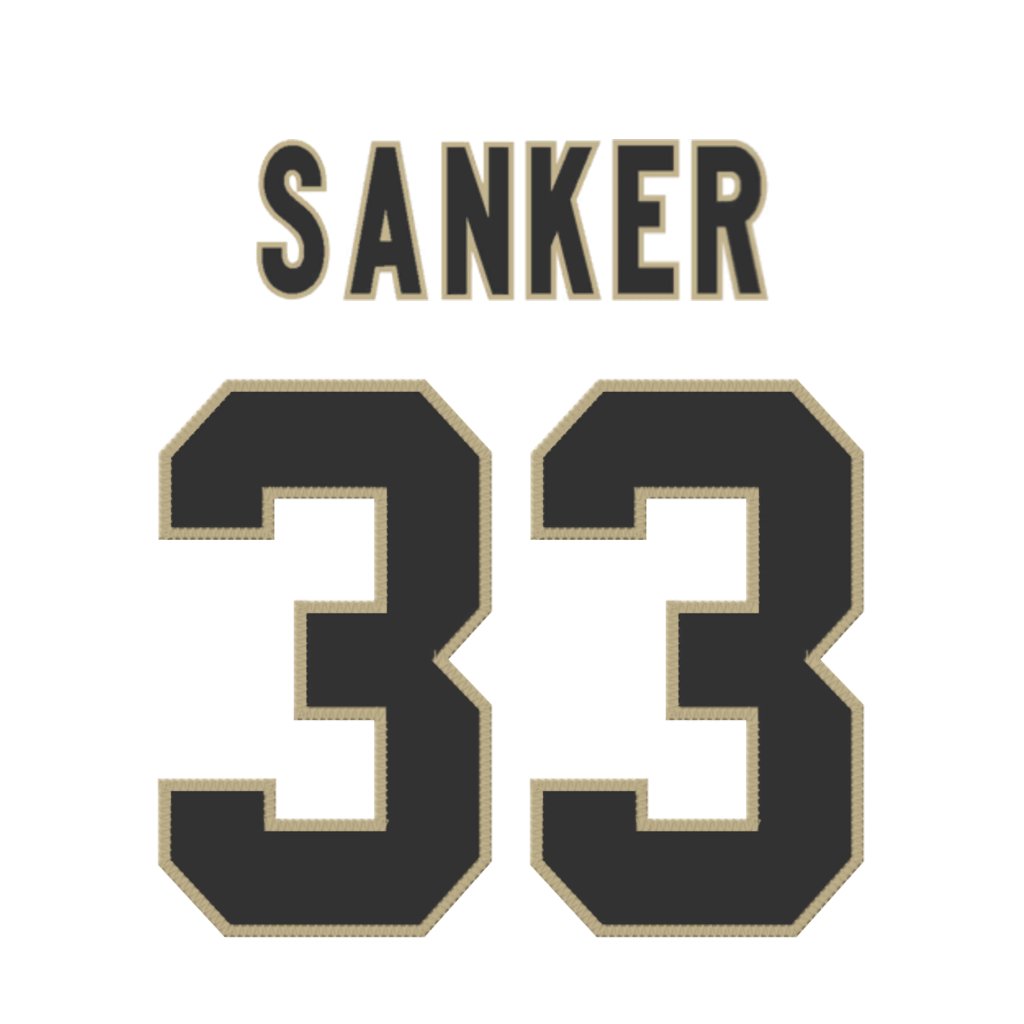 NFL Jersey Numbers (@nfl_jersey_num) on Twitter photo New Orleans Saints DB Jonas Sanker (<a href="/JonasSanker/">Jonas Sanker</a>) is wearing number 33. Last assigned to Jordan Mims. #Saints New Orleans Saints DB Jonas Sanker (<a href="/JonasSanker/">Jonas Sanker</a>) is wearing number 33. Last assigned to Jordan Mims. #Saints