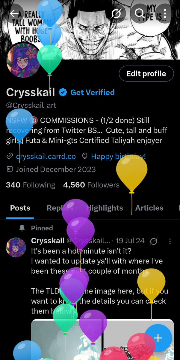 It's my birthday! 
I did want to have something done for myself today but I quite haven't finished it yet...

In the mean time I just wanted to say thank you for your patience, I do have some more art coming soon! And I'll likely be opening c0mms again later this month