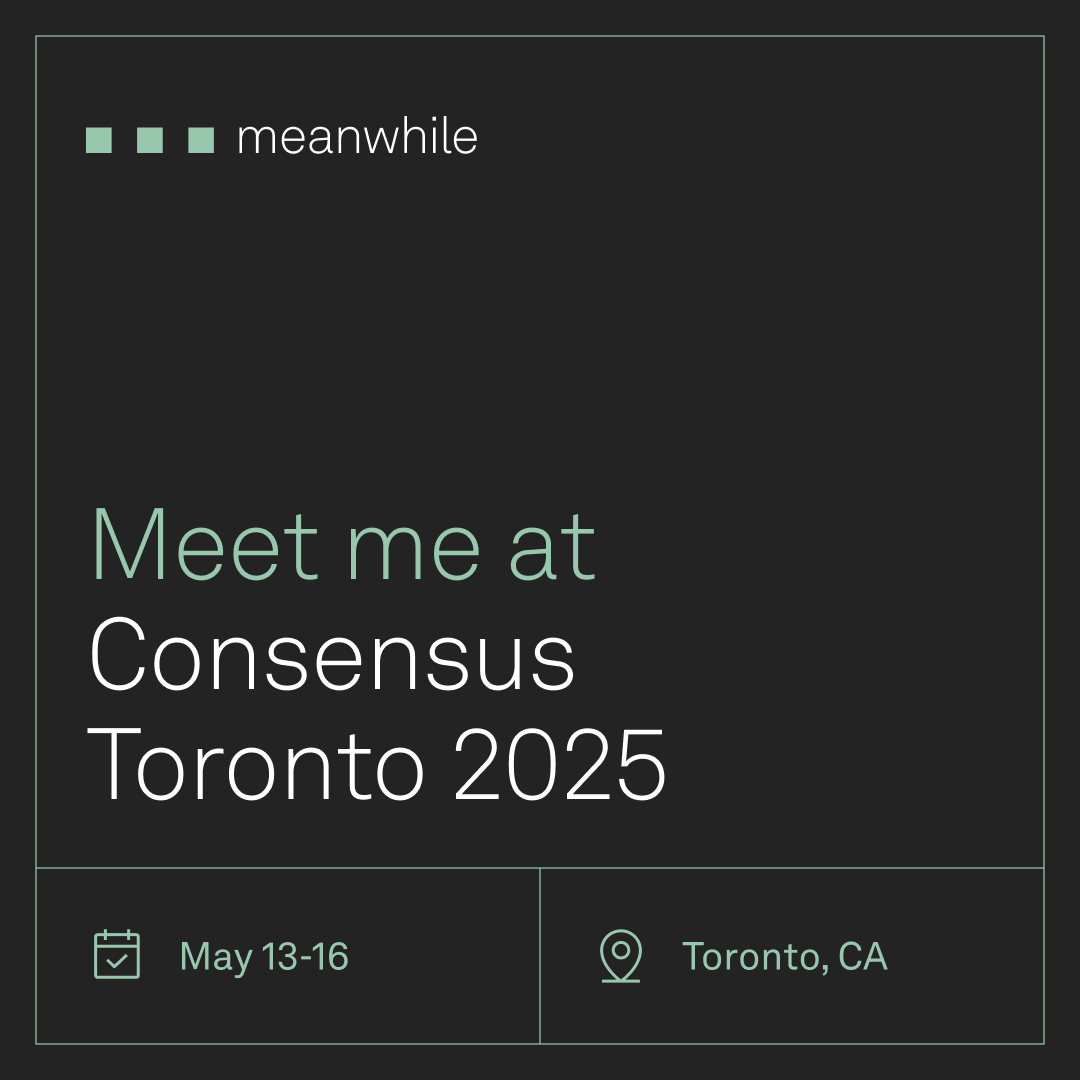 Jason Lebo (@lebobtc) on Twitter photo Heading to Toronto for #Consensus2025 next week (May 13–16). If you’re around and curious about Bitcoin-denominated life insurance or what we’re building at Meanwhile, let’s connect.
#Bitcoin #WealthPlanning #CryptoInsurance <a href="/meanwhilelife/">meanwhile | Bitcoin Life Insurance</a> Heading to Toronto for #Consensus2025 next week (May 13–16). If you’re around and curious about Bitcoin-denominated life insurance or what we’re building at Meanwhile, let’s connect.
#Bitcoin #WealthPlanning #CryptoInsurance <a href="/meanwhilelife/">meanwhile | Bitcoin Life Insurance</a>