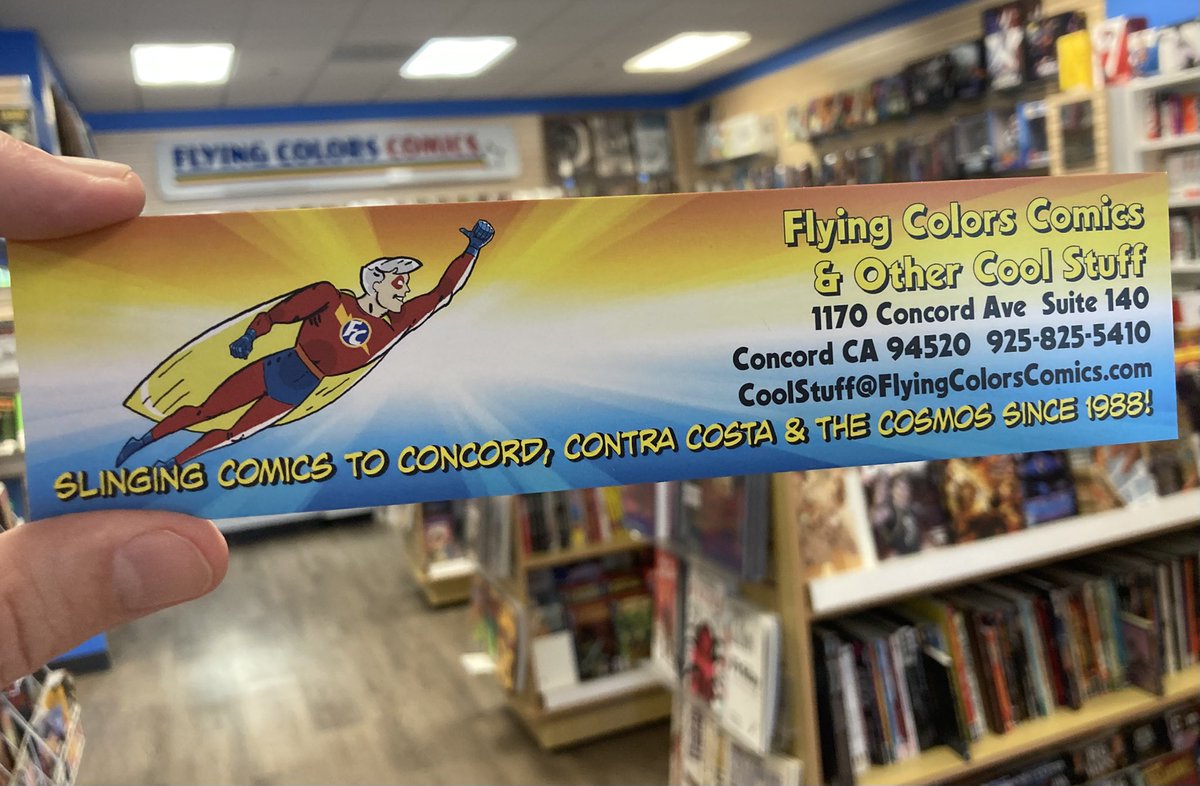 flycojoe's tweet image. Hey, look!
Have you picked up your FREE Flying Colors bookmark?

(It’s also our new business card.)

Come &amp;amp; get ‘em!