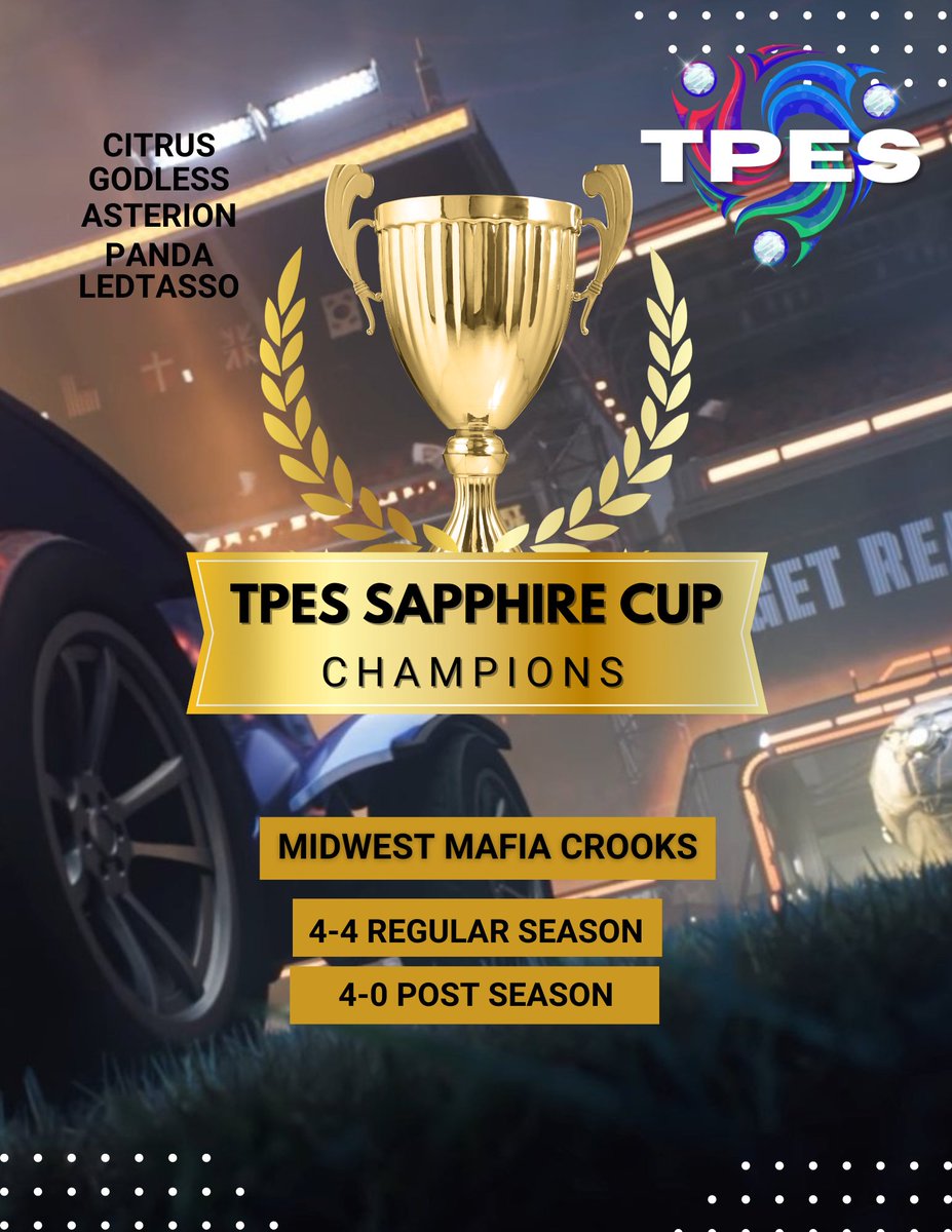Midwest Mafia (@midwestmafiagg) on Twitter photo The Crooks pulled through and… somehow won the <a href="/_7P3S_/">Top Prospect Elite Series</a> Sapphire Tier Championship?
Shoutout to Citrus, Godless, Asterion, Panda, and LedTasso for actually knowing what they’re doing. 🔥
We were just here for a good time. The trophy was a surprise. 😅🏆 The Crooks pulled through and… somehow won the <a href="/_7P3S_/">Top Prospect Elite Series</a> Sapphire Tier Championship?
Shoutout to Citrus, Godless, Asterion, Panda, and LedTasso for actually knowing what they’re doing. 🔥
We were just here for a good time. The trophy was a surprise. 😅🏆