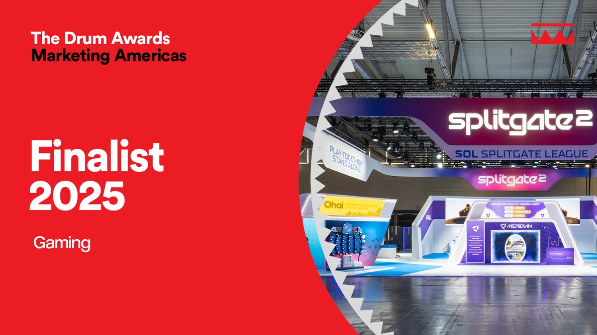 fgpg_'s tweet image. FGPG is a finalist at The Drum Awards 2025-EMEA &amp;amp; Americas! Huge thanks to 1047 Games + Team FGPG for an epic Gamescom. More: fgpg.com/work/splitgate… #TheDrumAwards #FGPG #Splitgate2 #Gamescom