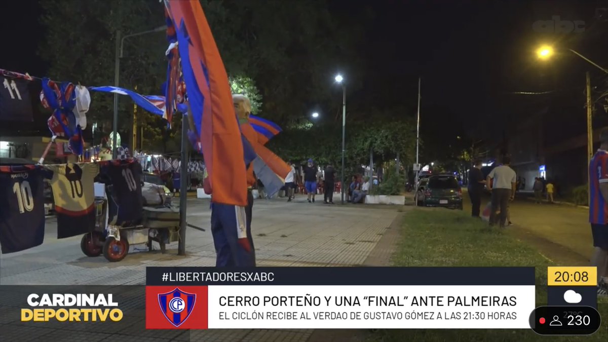 Darío Ibarra (@darioibarra01) on Twitter photo 🚨 AL AIRE ¡Juega #CerroPorteño!
El Ciclón recibe al Palmeiras de Gustavo Gómez por la #CopaLibertadores
¡¡¡Prendete a <a href="/ABCTVpy/">ABC TV Paraguay</a> en Youtube!!!
Relata <a href="/ChipiVera89/">Jorge Chipi Vera</a> y comenta <a href="/Danichung/">Daniel Chung</a>, junto a <a href="/izquierdo010/">Jorge Izquierdo</a>, <a href="/GerardFigue730/">Gerardo Figueredo</a>, <a href="/Benru79/">Rubén Darío Orué Melgarejo</a> y <a href="/Javiernez/">Javier Núñez</a>.
Y desde Buenos Aires 🚨 AL AIRE ¡Juega #CerroPorteño!
El Ciclón recibe al Palmeiras de Gustavo Gómez por la #CopaLibertadores
¡¡¡Prendete a <a href="/ABCTVpy/">ABC TV Paraguay</a> en Youtube!!!
Relata <a href="/ChipiVera89/">Jorge Chipi Vera</a> y comenta <a href="/Danichung/">Daniel Chung</a>, junto a <a href="/izquierdo010/">Jorge Izquierdo</a>, <a href="/GerardFigue730/">Gerardo Figueredo</a>, <a href="/Benru79/">Rubén Darío Orué Melgarejo</a> y <a href="/Javiernez/">Javier Núñez</a>.
Y desde Buenos Aires