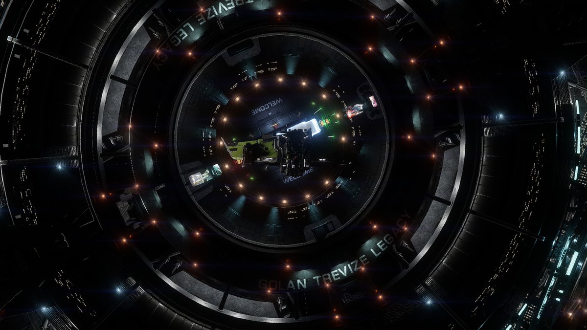 La coriolis "Golan Trevize Legacy" va viento en popa. Su mercado ya tiene altos stocks de mercancías valiosas y útiles para el desarrollo del sistema Arietis Sector PN-T b3-1, que está en plena colonización. #EliteDangerous #StellarScreenShots