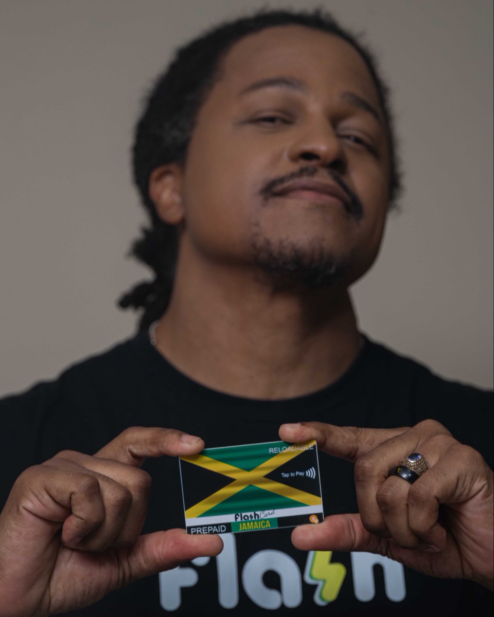 LNFlash's tweet photo. How yuh know I’m a Jamaican? 🇯🇲
Because this Flash Card is loud with yard pride!
#FlashIt wherever you go.
#FlashCard #JamaicanPride #BitcoinMadeEasy #FlashJamaica #IslandTech #FlashRewards https://t.co/2TuW8vsgk7