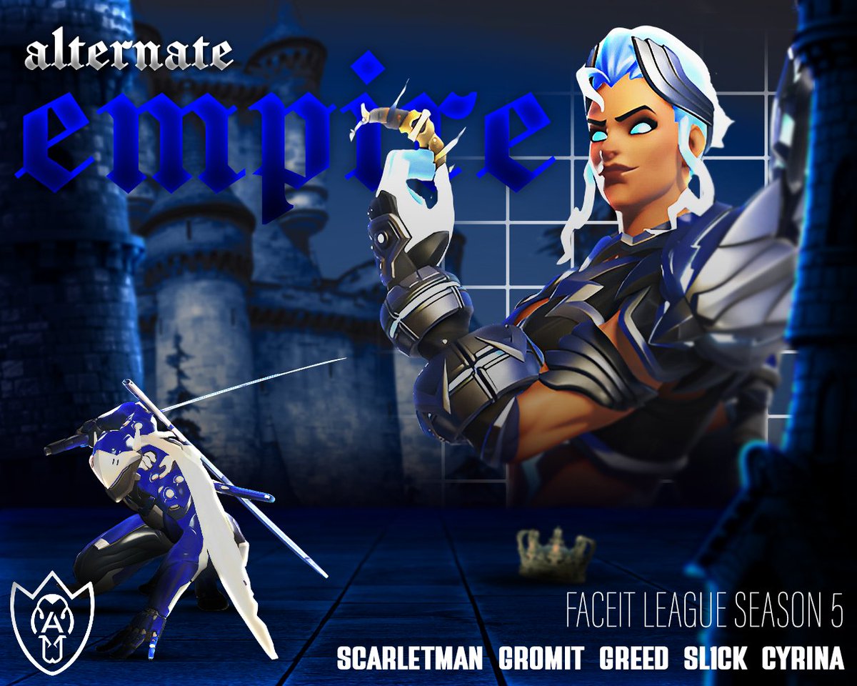 After a.... chaotic... last minute rebrand

Please welcome the newest team to the Alternate family 🦆 competing in <a href="/FACEIT_OW/">FACEIT Overwatch</a> Expert Division

Alternate Empire 👑

🛡️ <a href="/Scarl3tMan/">Scarl3tMan</a> 
⚔️ <a href="/_itsgromit/">Gromit</a> 
⚔️ <a href="/greedgodx_ow/">greedgodx</a> 
💉 <a href="/cyrina_ow/">Cyrina</a> 
💉 <a href="/Sl1ck11/">Sl1ck</a> 

🧠 <a href="/xTidae/">jay 🦈</a> 
💼 <a href="/AlternateGoose/">Goose</a> 
🎨
