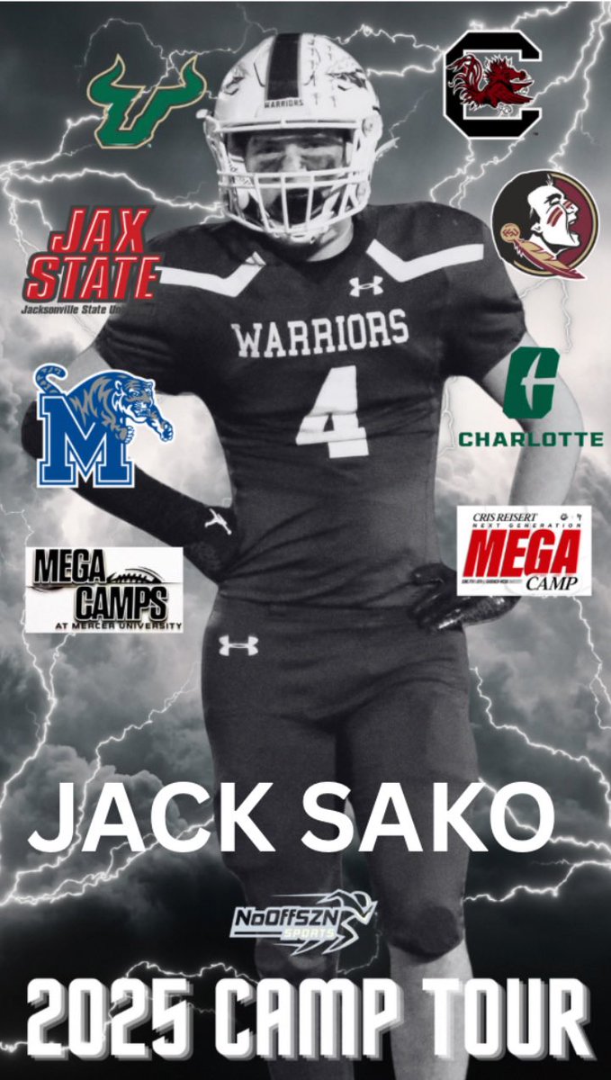 jack sako c/o 2026 (@jack_sako24) on Twitter photo Iβm super hyped to be apart the the NoOffSZN tour from June 1st to 8th! Making 8 stops and Iβm exited to compete with my teammates
<a href="/Coach_Pflug/">Jeremy Pflug</a>
<a href="/CoachMicahFaler/">Micah Faler</a>
<a href="/DBCoachEllis/">Bradd Ellis</a> Iβm super hyped to be apart the the NoOffSZN tour from June 1st to 8th! Making 8 stops and Iβm exited to compete with my teammates
<a href="/Coach_Pflug/">Jeremy Pflug</a>
<a href="/CoachMicahFaler/">Micah Faler</a>
<a href="/DBCoachEllis/">Bradd Ellis</a>