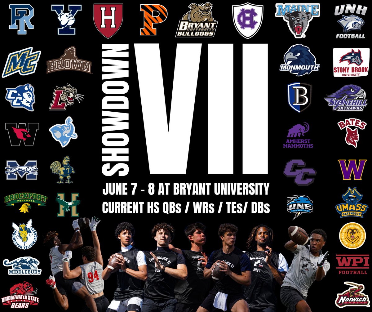 M2_QBacademy's tweet image. We will continue to add schools weekly! 

Come get in front of a lot of College Head Coaches, OC's, and position specific coaches, as well as compete with some of the best competition in New England and some of the best QBs in the region! 

June 7-8th at Bryant University.

Elite…