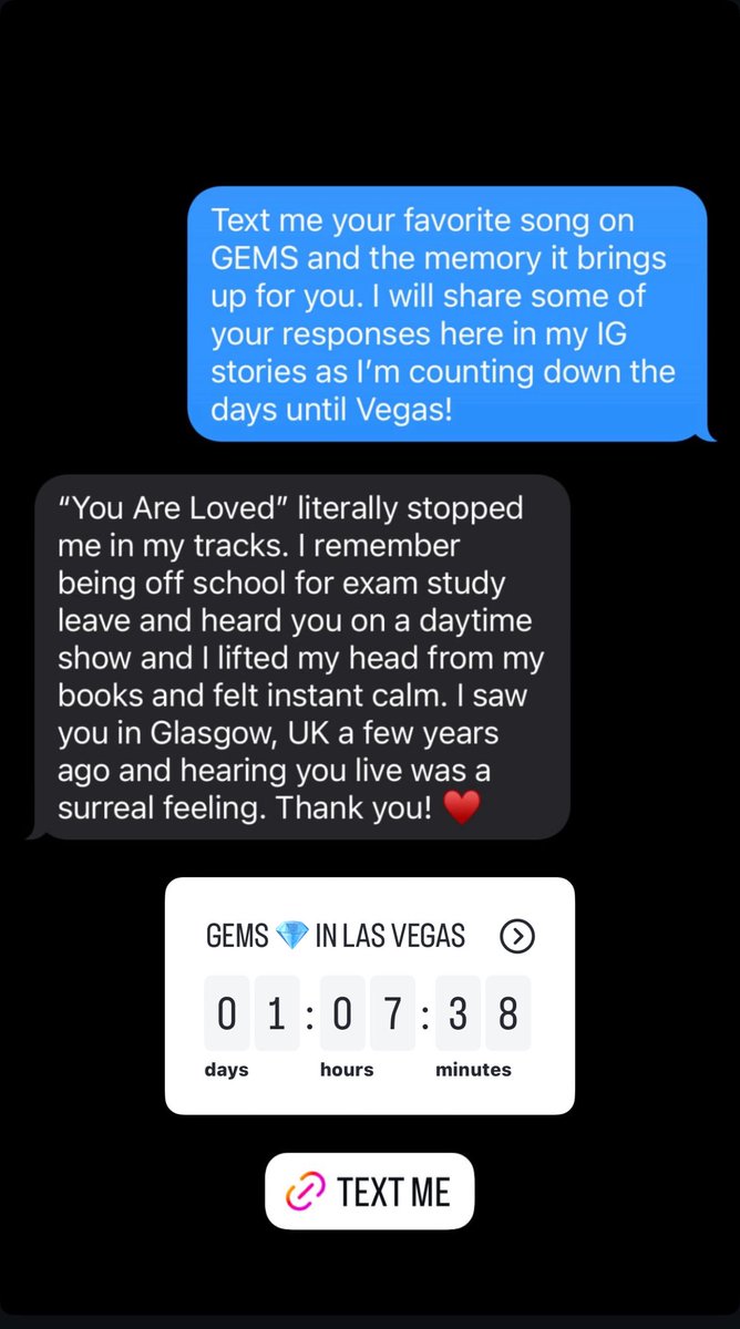 Dj4Jg2's tweet image. Josh Groban’s #InstaStory 
1. @LiveTalksLA 
2. @ColosseumatCP 
3. #TEXTME  from Josh Groban