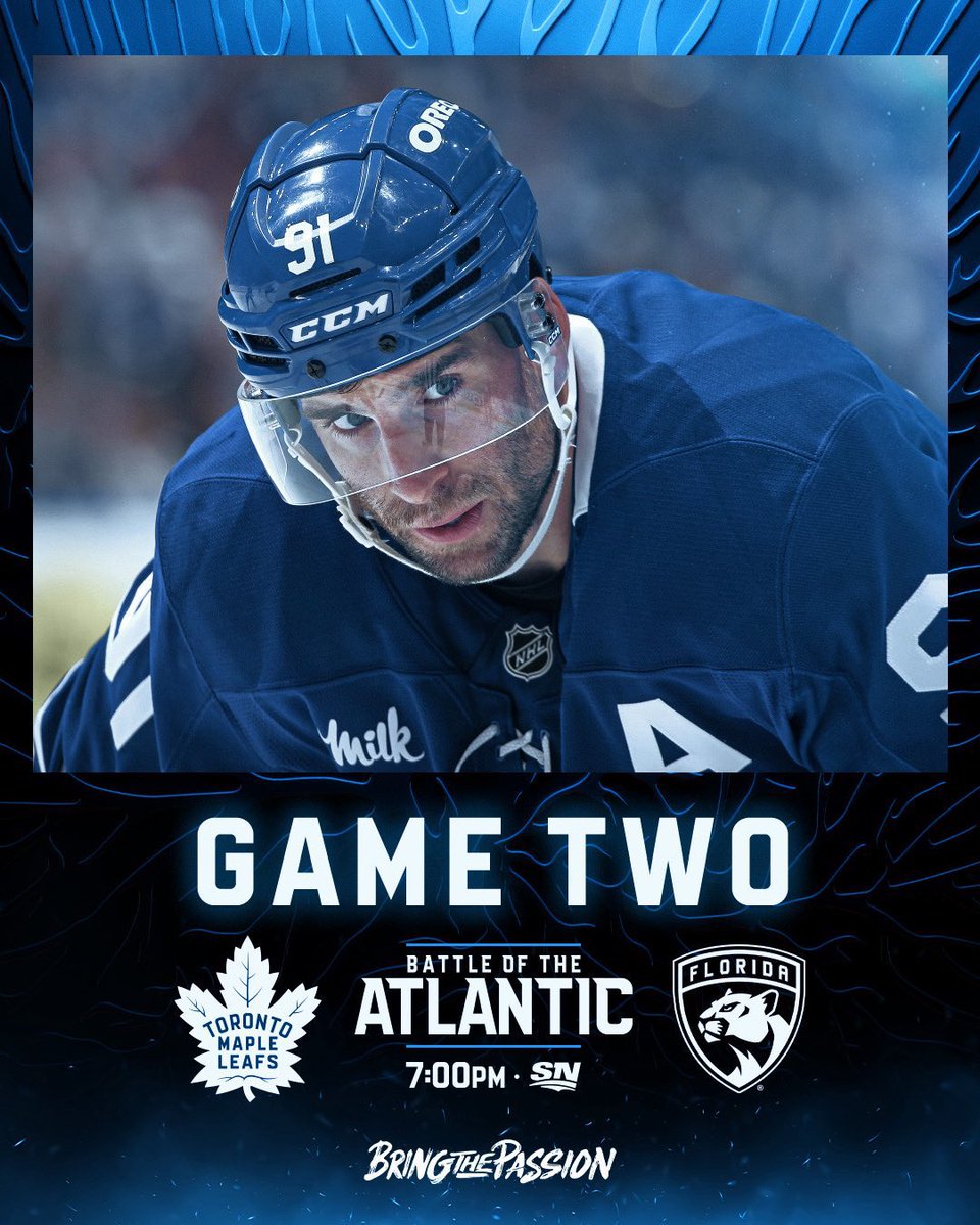 Game 2! Let’s Go #LeafsNation make some noise!!!!
#GoLeafsGo #BringThePassion