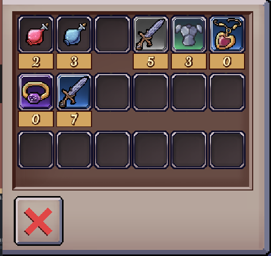 Hice un super panel para comprarle cositas a los npc de mi nuevo juego n.n

Ya tengo ganas de tener una versión beta para mostrale a mis beta testers XD

#indiedev #gamedev #interface
