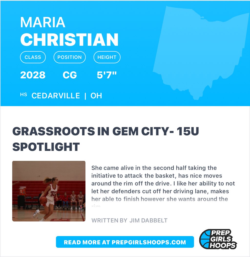 Maria_C0909's tweet image. I appreciate the shoutout from @JDabbs86. Come watch us next week in Louisville at The Classic
@team_hoskins
@PrepGirlsHoops
@Ohio_Basketball