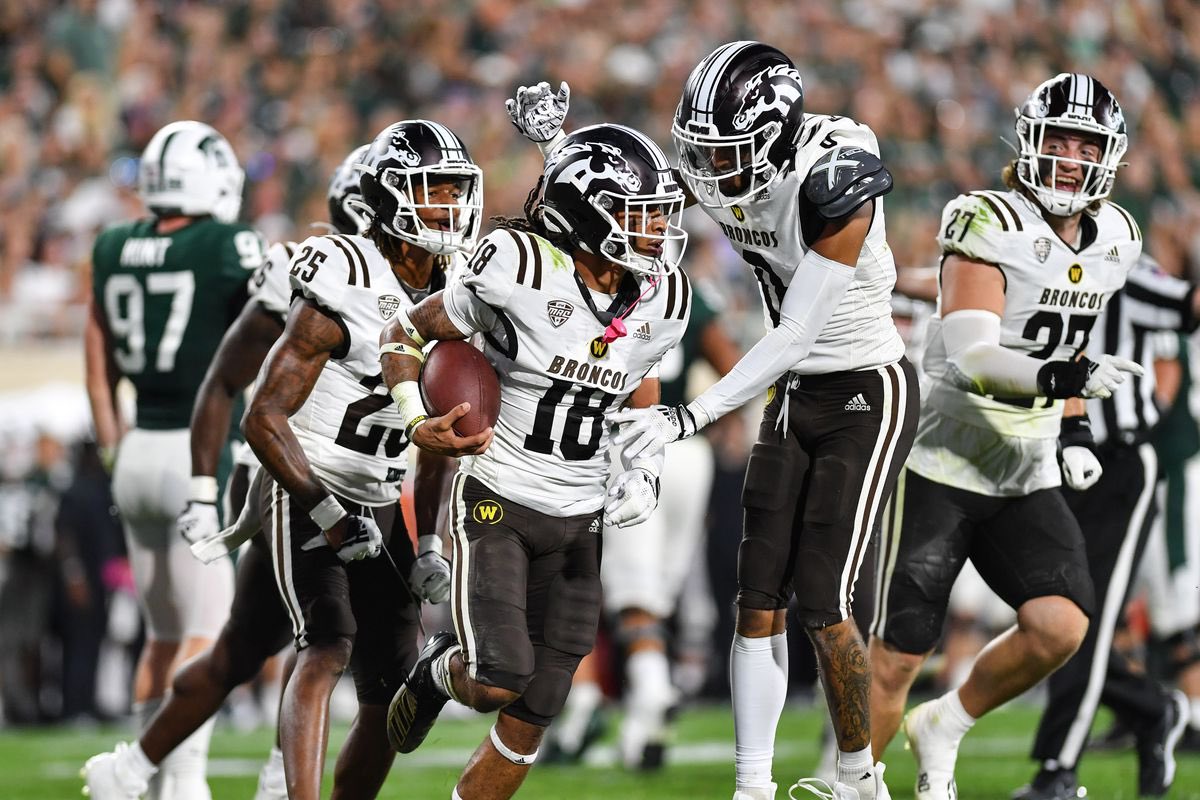 Michael_Smith 77 (@smithmichael077) on Twitter photo AGTG!!! After a great conversation with <a href="/CoachPayneWMU/">Seth Payne</a> , I’m extremely blessed to receive an offer from <a href="/WMU_Football/">Western Michigan Football</a>!!! <a href="/CoachWrightPerk/">Jack Wright</a>
<a href="/LawrencHopkins/">Lawrence Hopkins</a> <a href="/CoachRich72/">Coach Richard "Rich" Dorceus</a> <a href="/Nick_Louvier1/">Coach Louvier</a> AGTG!!! After a great conversation with <a href="/CoachPayneWMU/">Seth Payne</a> , I’m extremely blessed to receive an offer from <a href="/WMU_Football/">Western Michigan Football</a>!!! <a href="/CoachWrightPerk/">Jack Wright</a>
<a href="/LawrencHopkins/">Lawrence Hopkins</a> <a href="/CoachRich72/">Coach Richard "Rich" Dorceus</a> <a href="/Nick_Louvier1/">Coach Louvier</a>