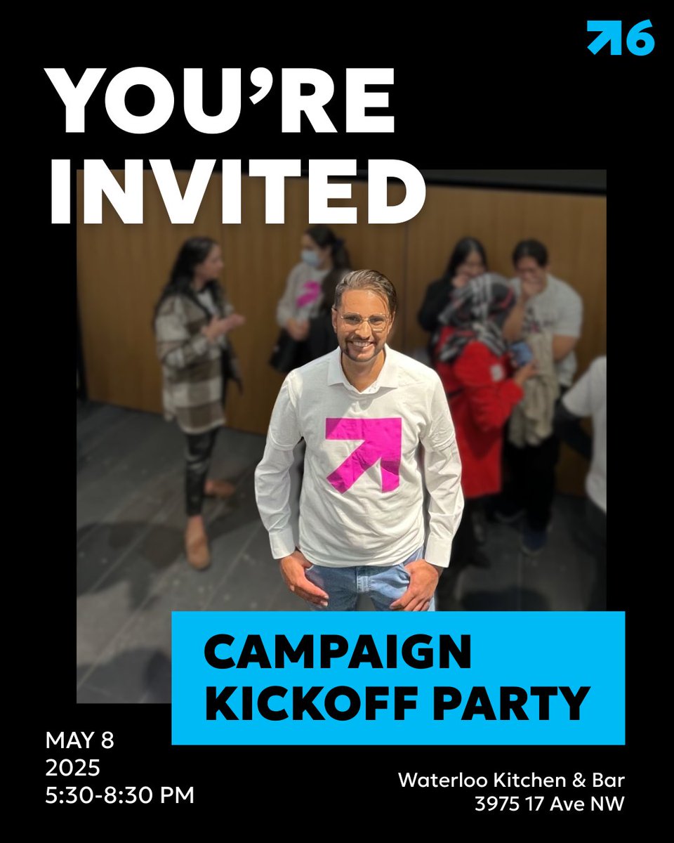 InamTeja's tweet photo. Tomorrow’s the big day! Join us for Inam’s Campaign Kickoff Party—whether you’ve been with us since day one or you’re just getting to know Inam, we’d love to see you there.
https://t.co/Dc0aTjRJhj
#TeamTeja #TejaForWard6 #yyccc #yyc #Ward6 https://t.co/nqiMrFS4tq